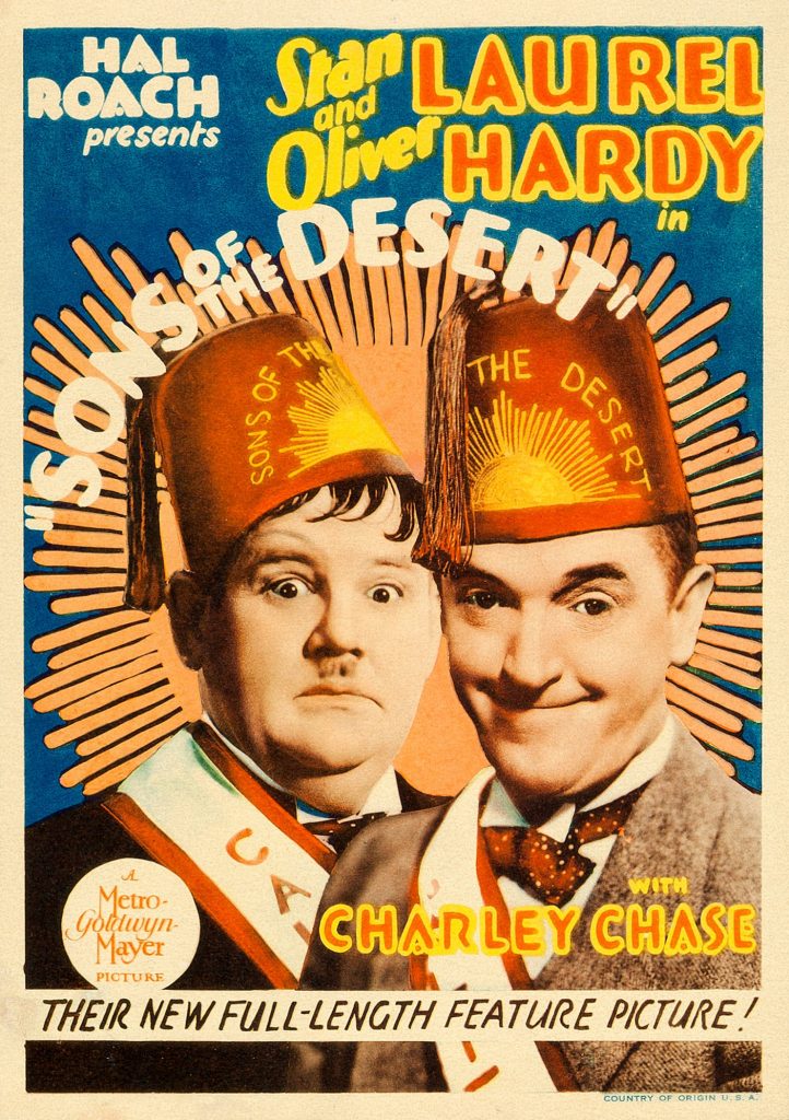Sons of the Desert, 1933 10 Sons of the Desert 1933 window card