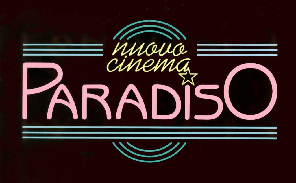 Logo design Cinema Paradiso 1987 by Elena Green e1658696420590